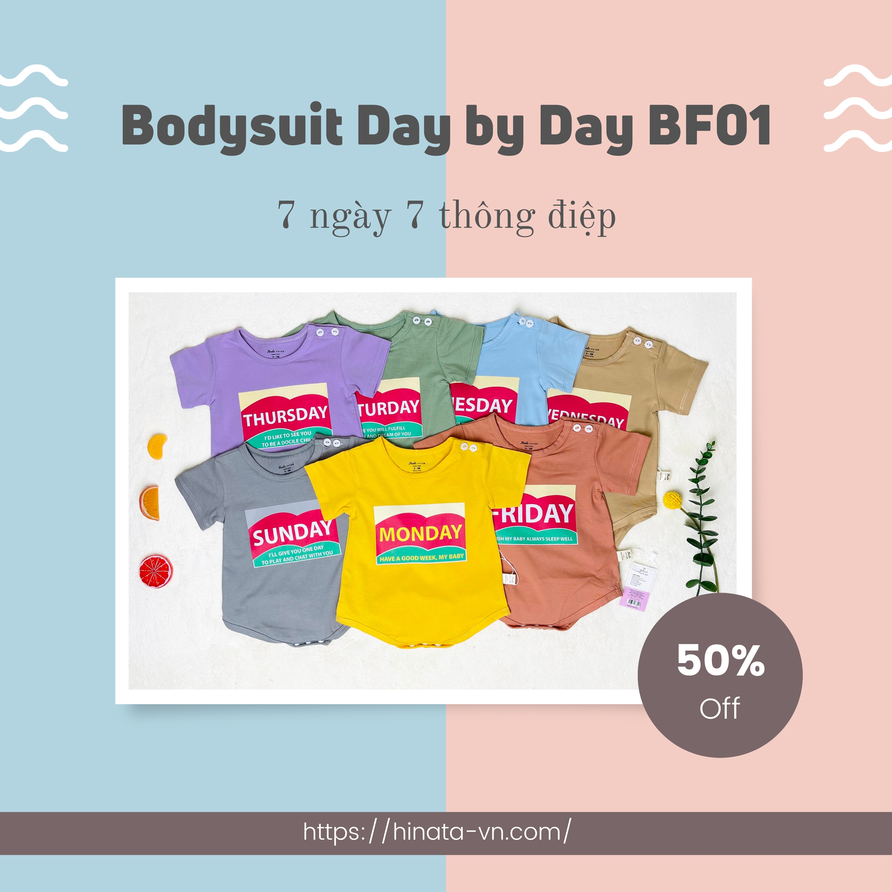 Combo 7 Set Bodysuit Day by day BF01