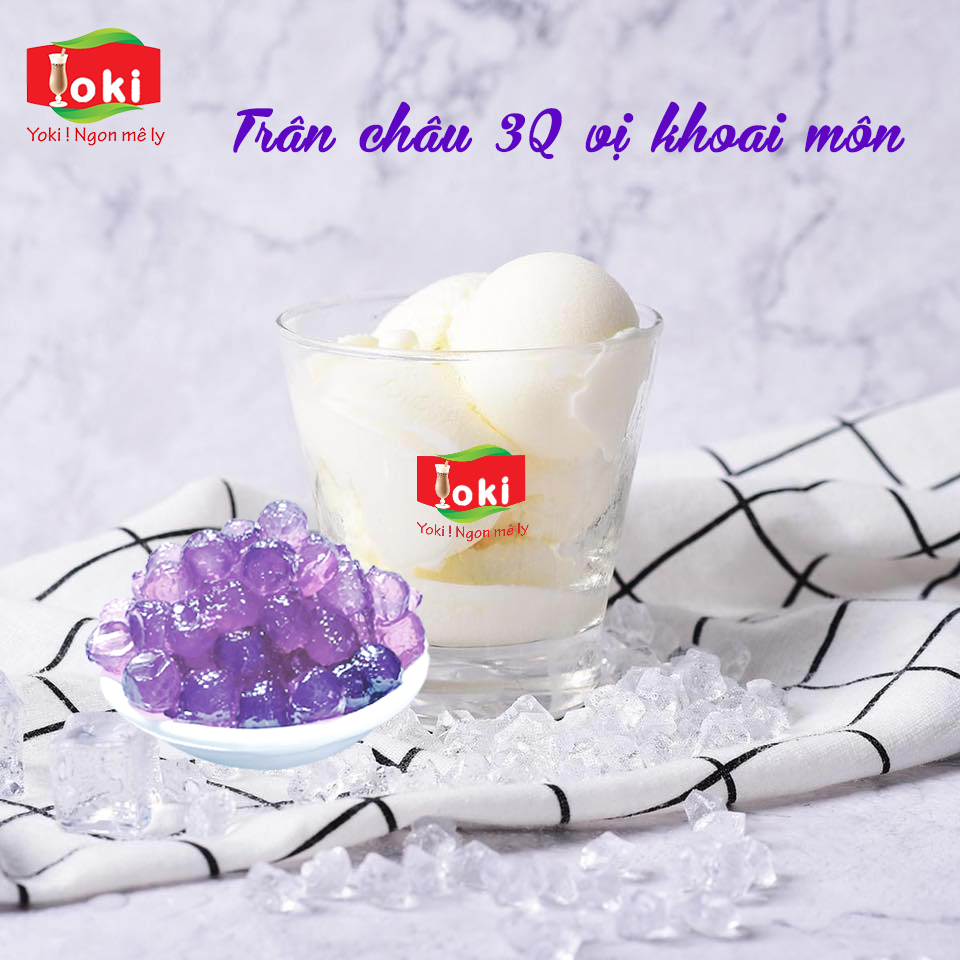Yoki Trân châu 3Q vị khoai môn dai, giòn