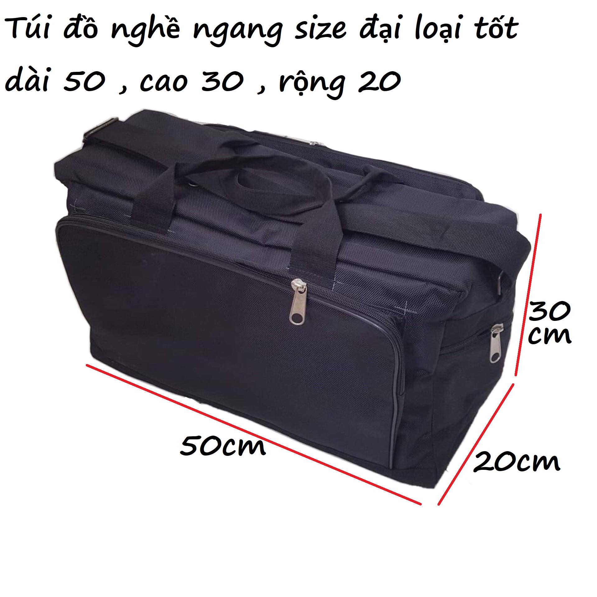 TÚI ĐỰNG ĐỒ NGHỀ DỤNG CỤ SỮA CHỮA NGANG SIZE ĐẠI DÀY 2 LỚP LOẠI TỐT