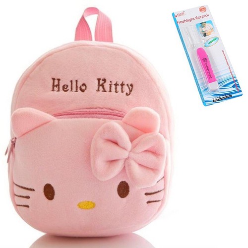 Balo Thú Bông Cho Bé Mầm Non Tặng Kèm Đèn Soi Tai Cho Bé