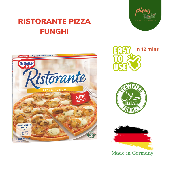 |Chỉ giao 2H| Pizza Nấm - Hương vị nhà hàng Ý | Ristorante Pizza Funghi Dr. Oetker 365 g - Pizza đông lạnh nhập khẩu Đức - Pieus House