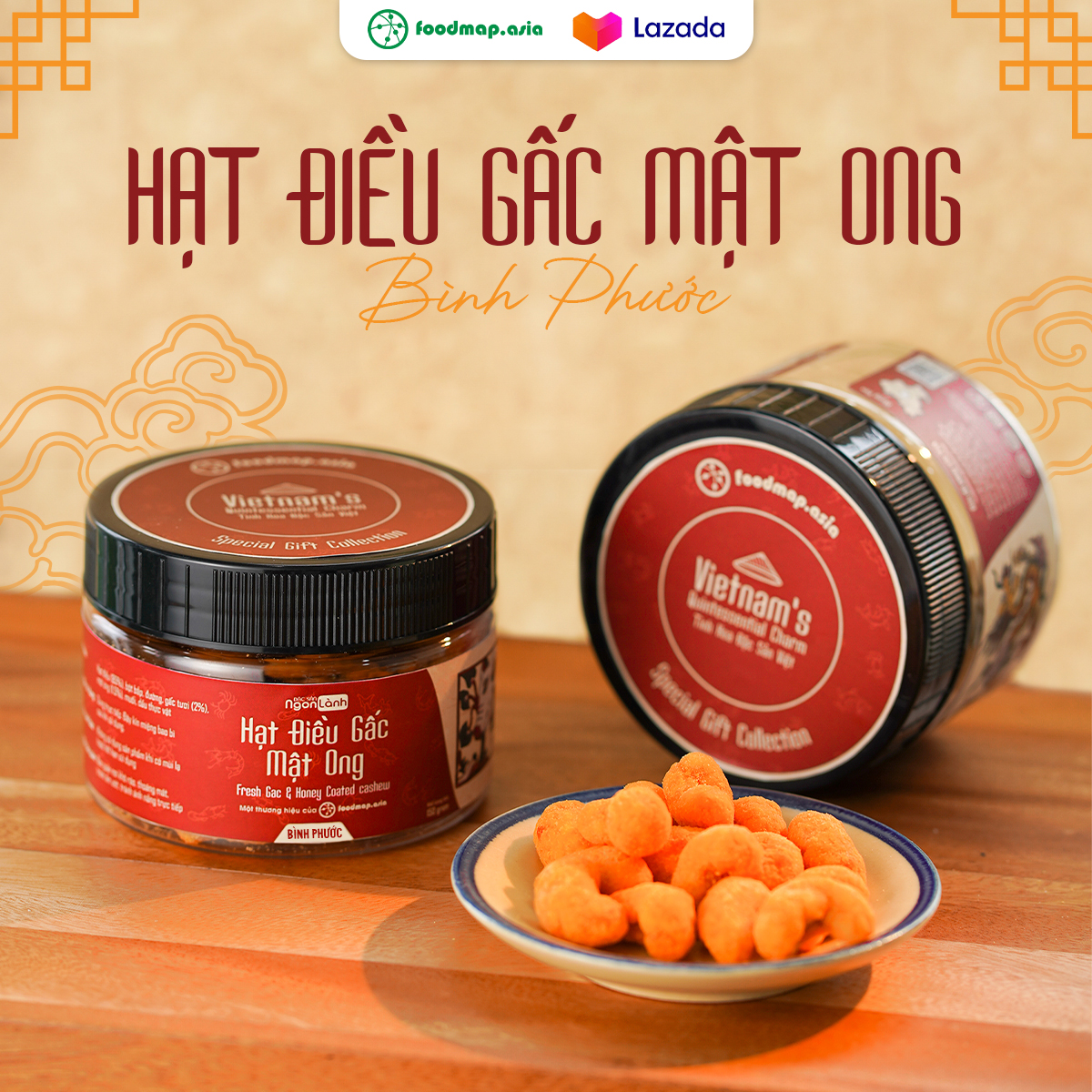 Date 28/8/2024 - hạt điều gấc mật ong - đặc sản ngon lành