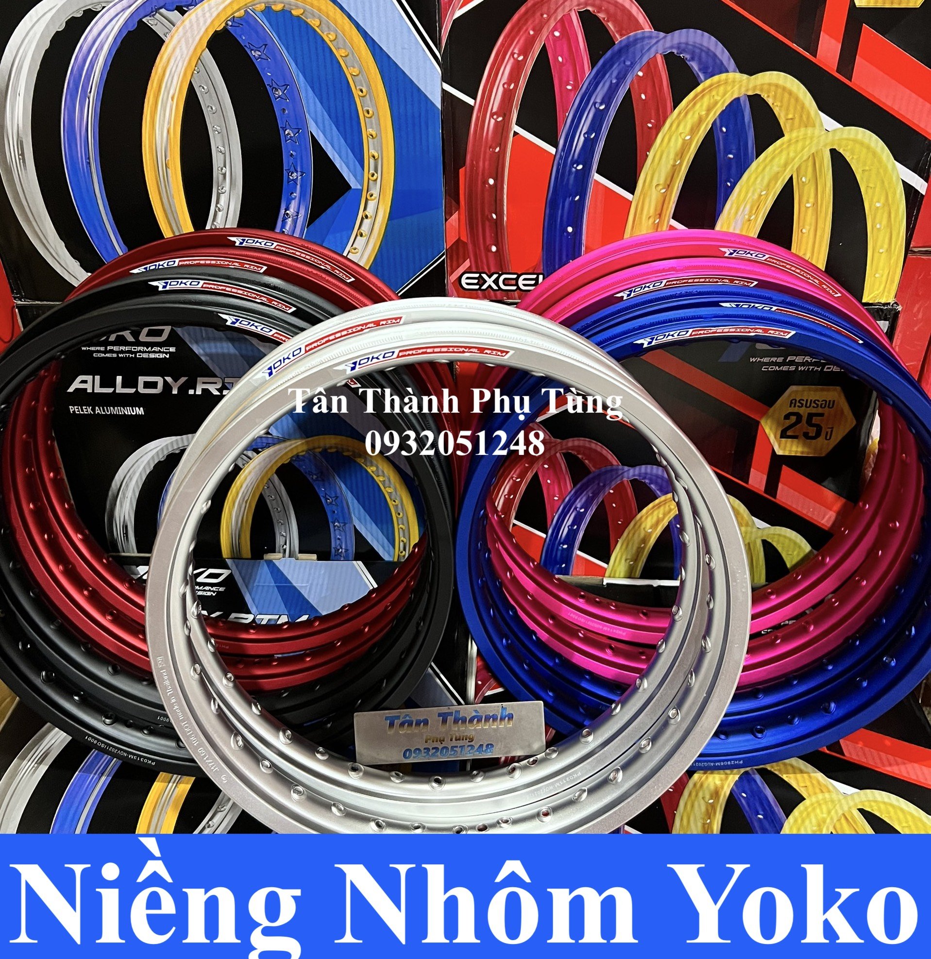 Niềng nhôm yoko thailand 1.4-1.6