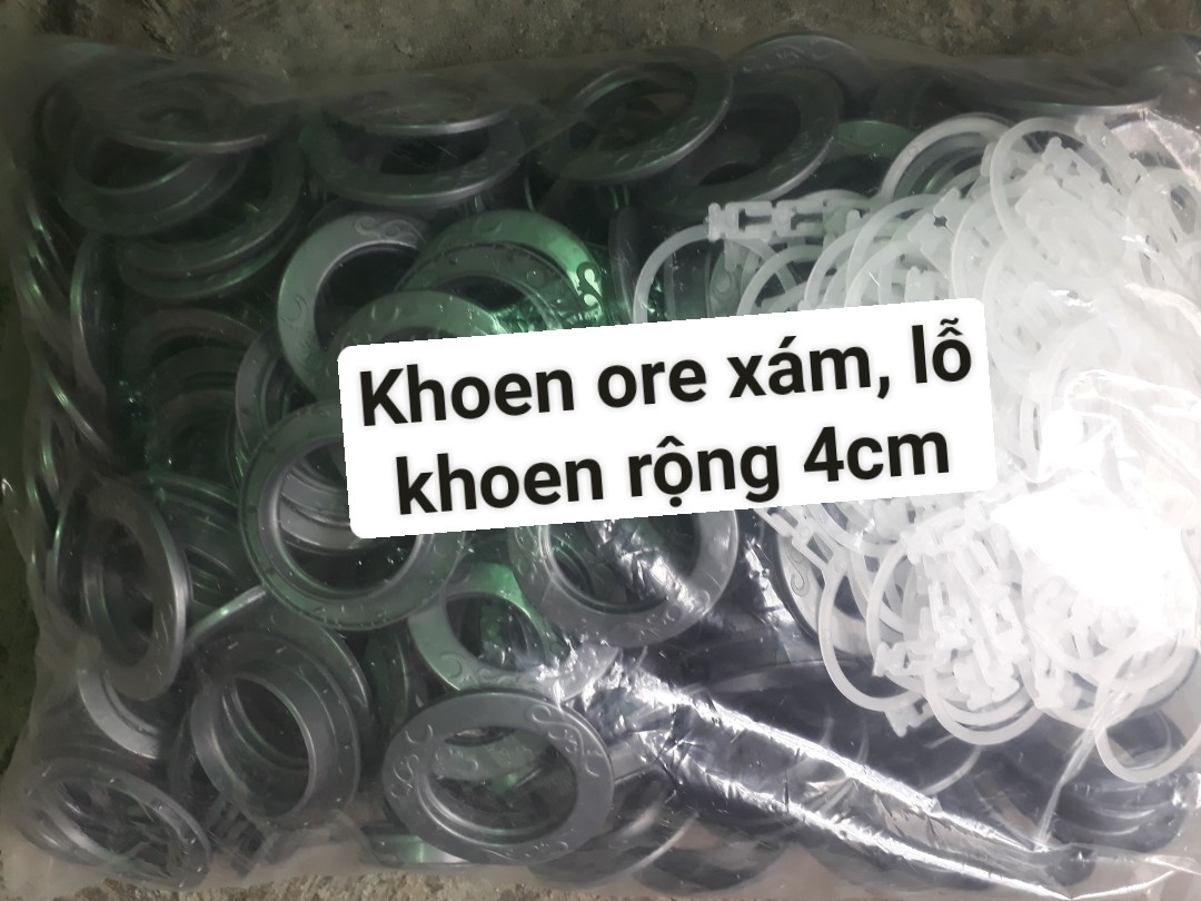 Khoen ore may màn cửa - may rèm cửa màu xám