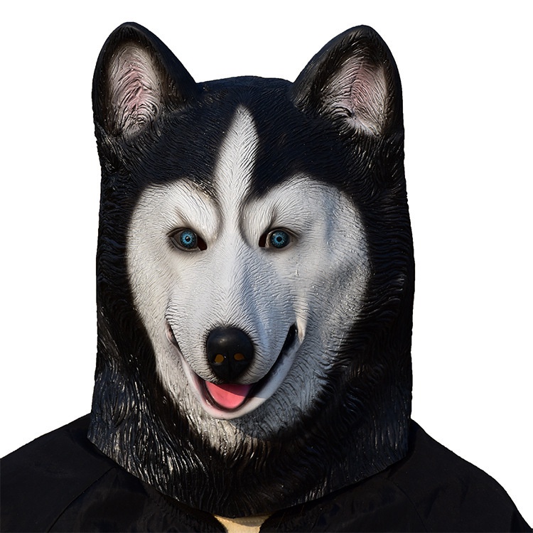 MẶT NẠ HUSKY chó ngáo trùm đầu hóa trang chó shiba chó ngáo chó sói phù hợp cho Halloween