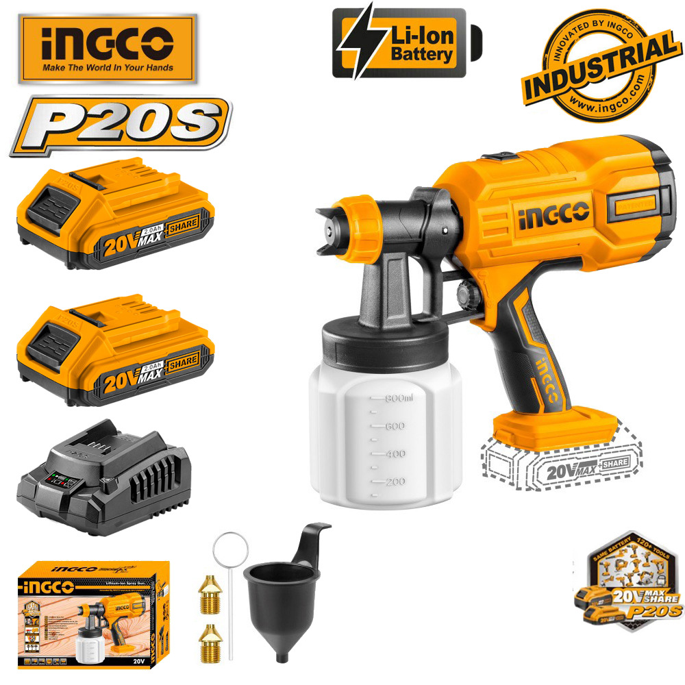 Máy phun sơn dùng pin lithium ingco 20v csgli2003