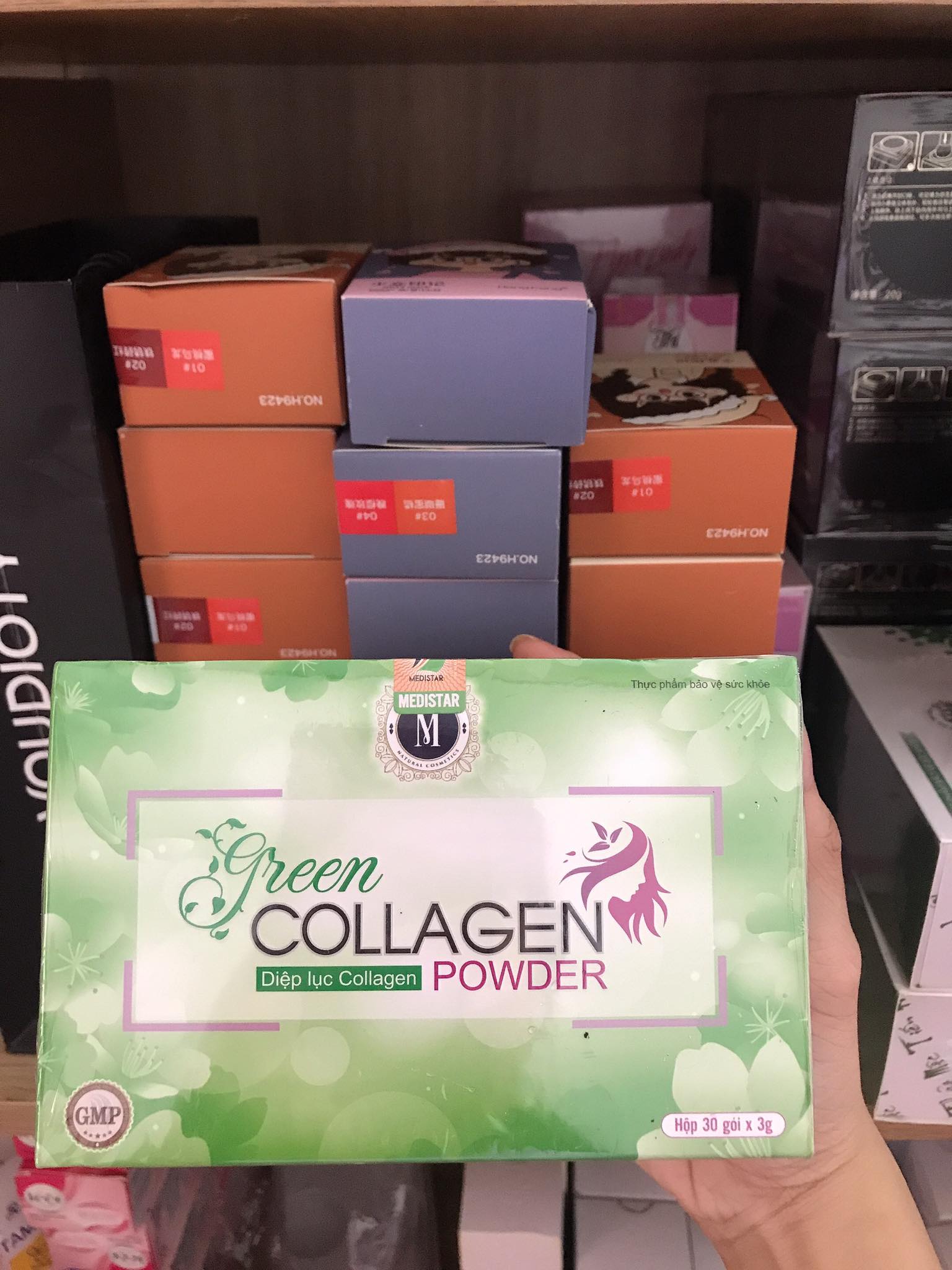 Diệp lục collagen hộp 30 gói