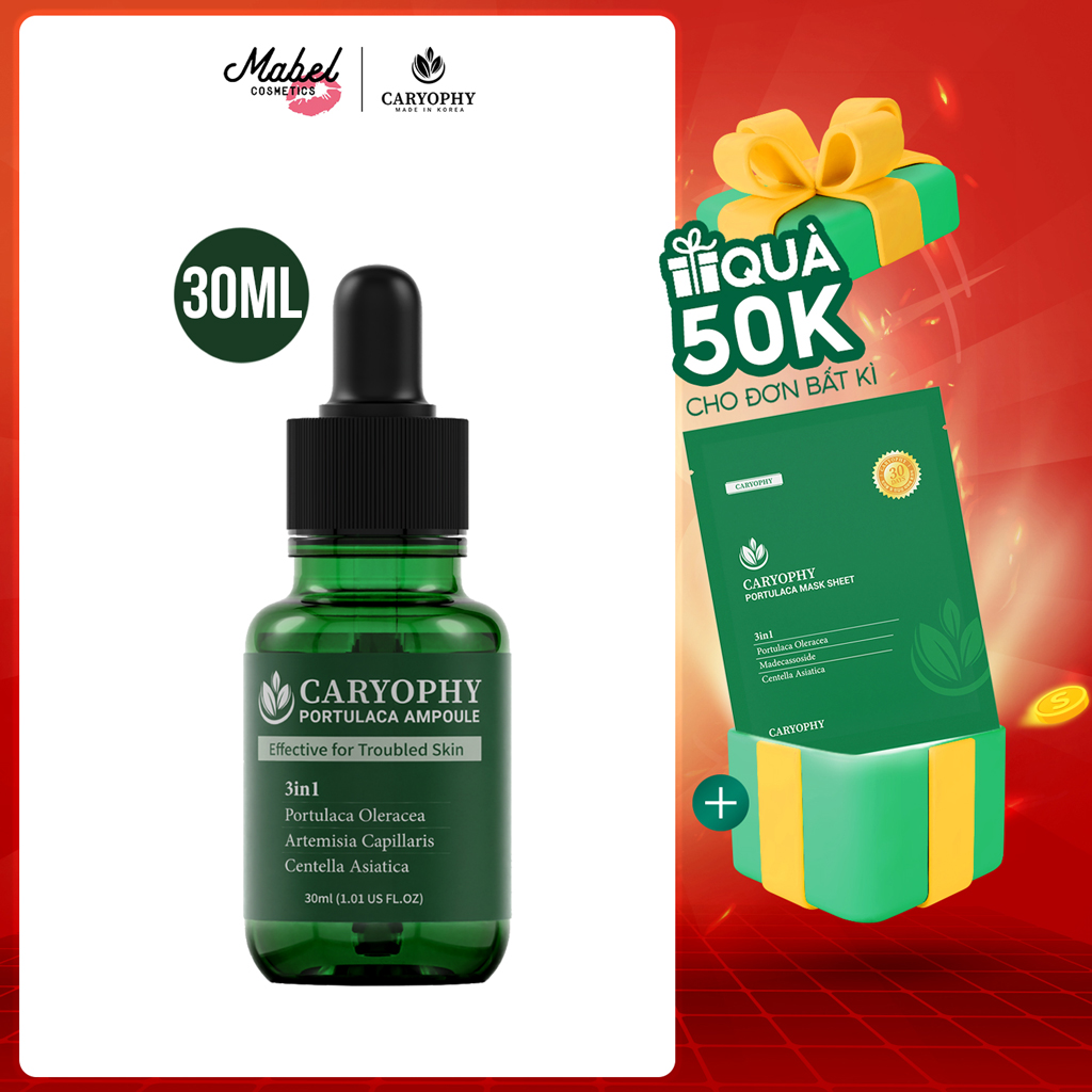 Tinh chất giảm mụn Serum Caryophy Portulaca Ampoule 30ml