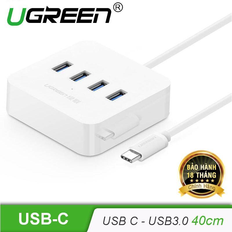 Cáp usb type c sang hub 4 cổng usb 3.0 có hỗ trợ chức năng otg ugreen 30316