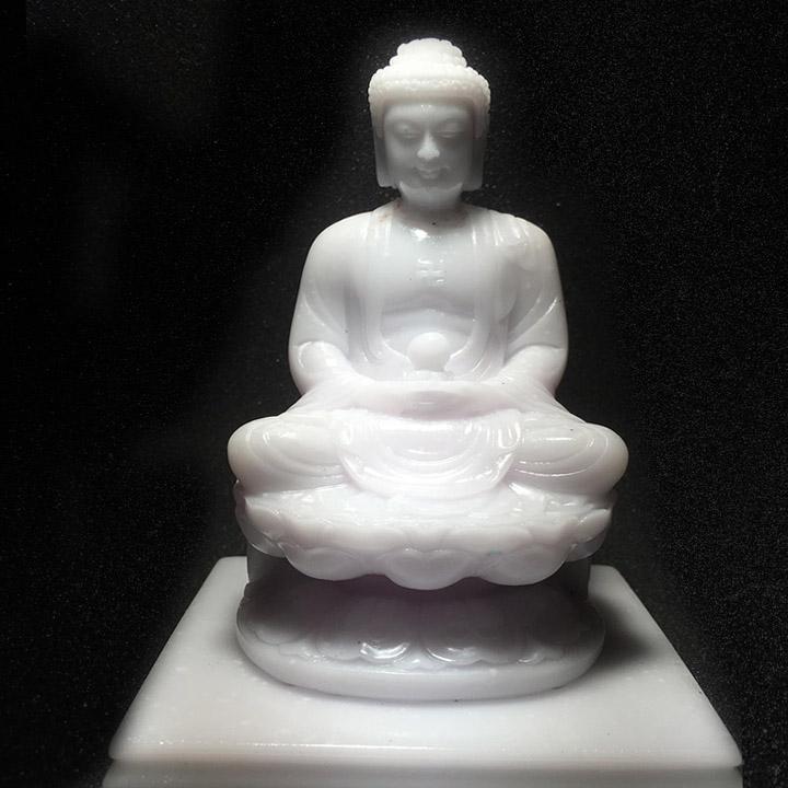 Tượng Phật A Di Đà màu trắng