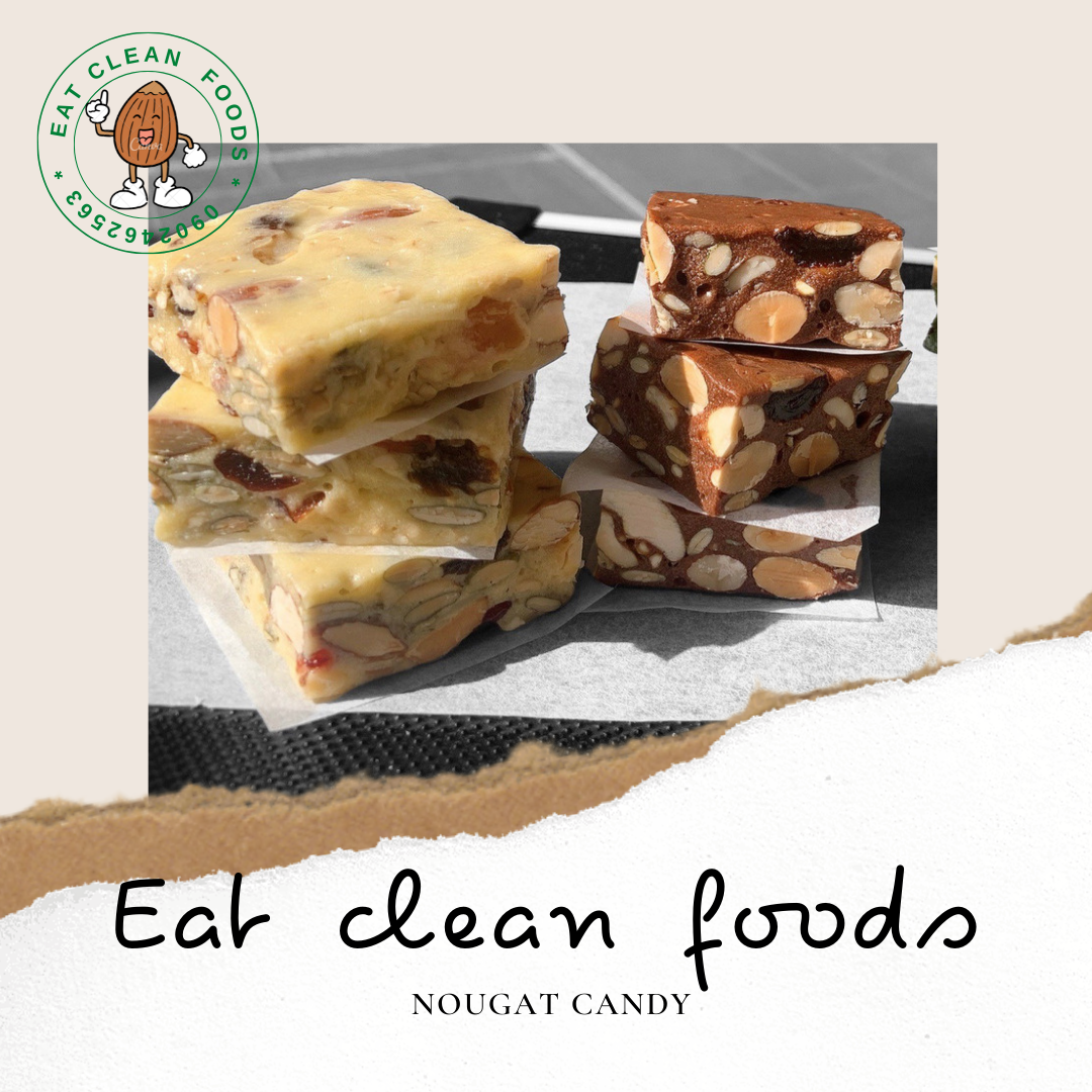 Kẹo nougat kẹo hạnh phúc mix nhiều hạt mềm dẻo gói giấy gạo ngon ít ngọt thượng hạn