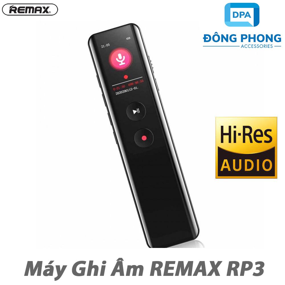 Máy Ghi Âm Remax RP3 Voice Recorder Chính Hãng