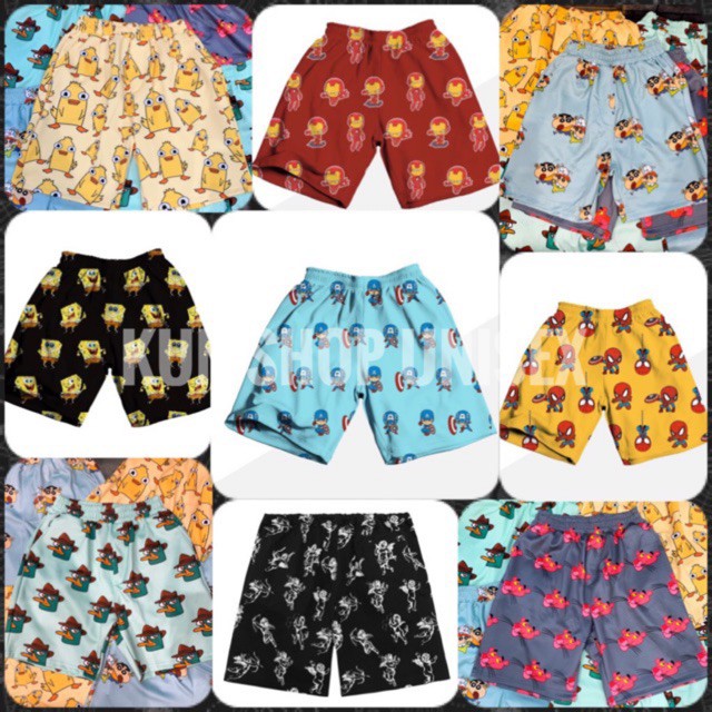 Quần short hoạt hình ? các loại cartoon