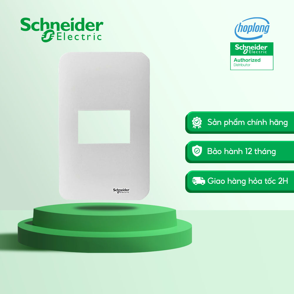 Mặt cho 1 thiết bị fg1051_we schneider - s-flexi - gắn 1 thiết bị size s - trắng