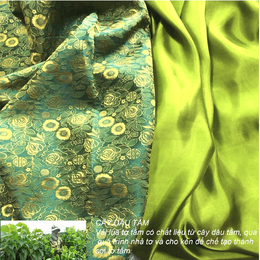 Vải Lụa Tơ Tằm Palacesilk hoa hồng thọ, mềm mượt, an toàn, đẹp da và tóc