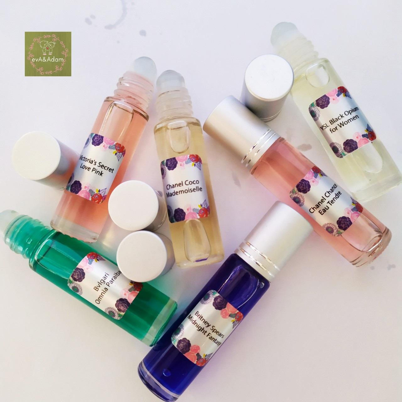 [HCM][06 lăn - mùi tự chọn] Tinh dầu nước hoa pháp 10ml - sỉ lẻ tinh dầu tinh dầu nước hoa mini nữ dạng xịt tinh dầu nước hoa nam - evA&Adam