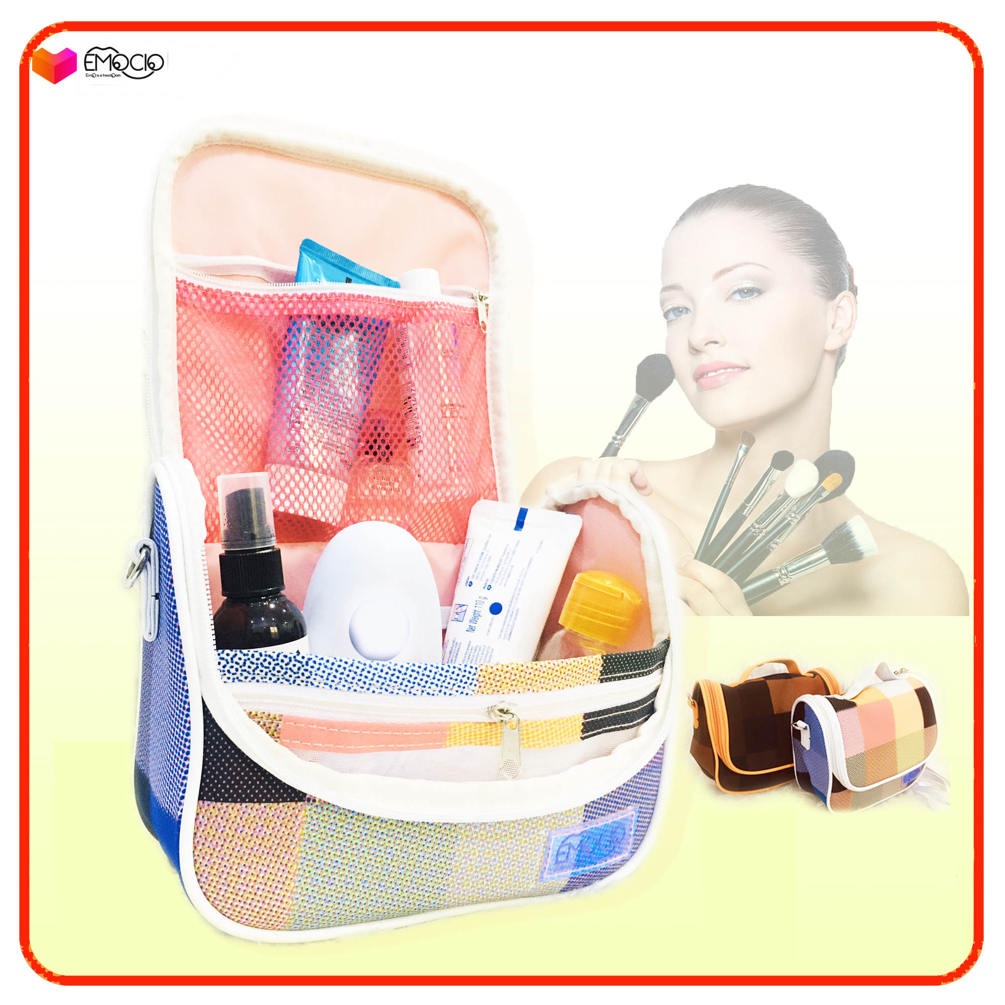 Túi đựng mỹ phẩm, túi đựng đồ dùng cá nhân nhiều ngăn chống thấm, thời trang và tiện ích
