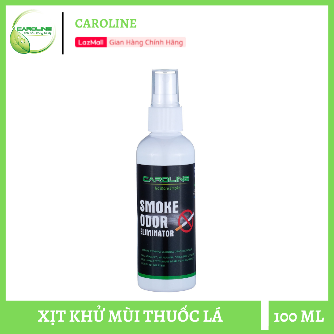 Xịt khử mùi khói thuốc lá Caroline 100 ml