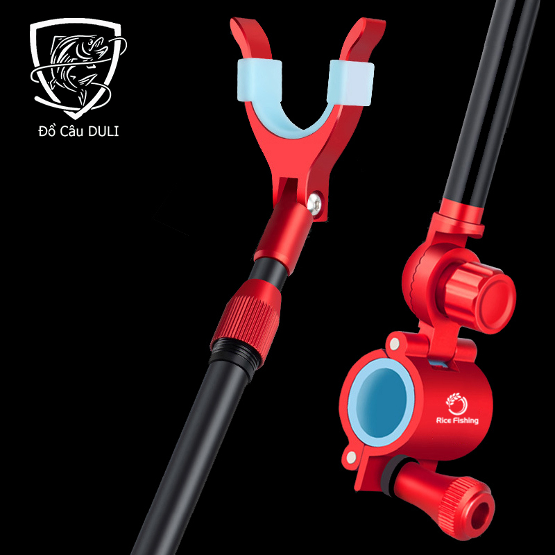Ngoe Chống Cần Câu Đài, Gác cần Câu cá chất liệu hợp kim cao cấp Rice Fishng chuyên câu đài câu đơn siêu bền LK-8