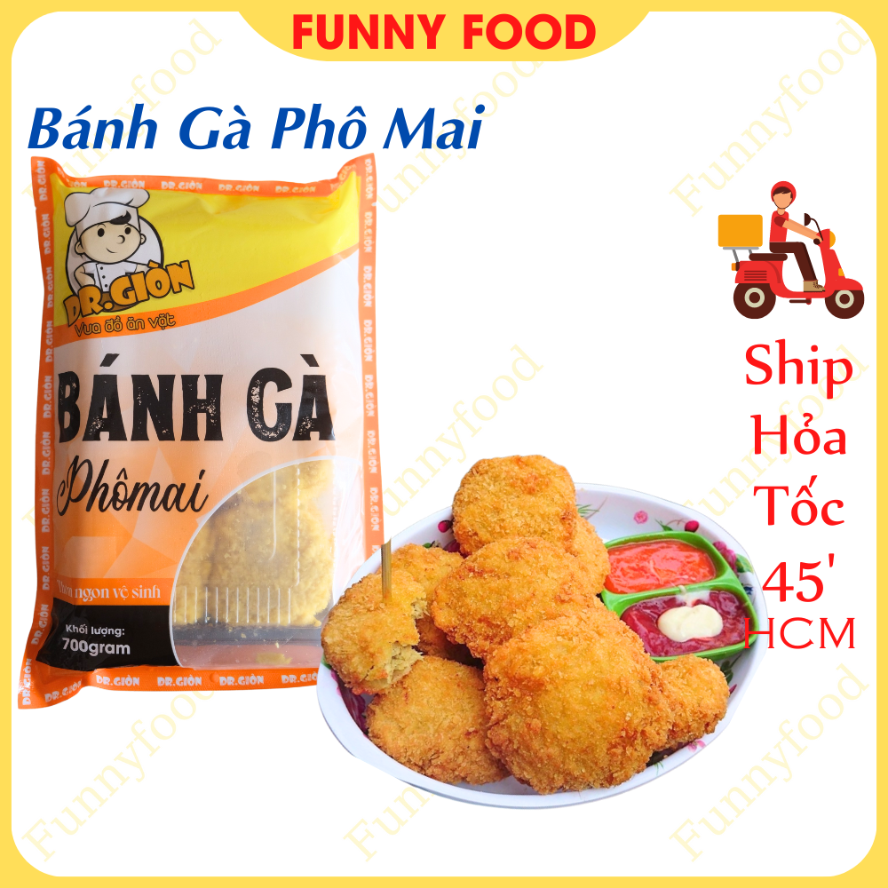 Bánh Gà Phô Mai 12 Cái – Bánh Nhân Phô Mai – 700G – Món Chiên, Ăn Vặt – Funnyfood