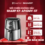 Nồi Chiên Không Dầu Sharp KF-AF42MV-ST Chống Dính 4.2L Thép Không rỉ 1450W