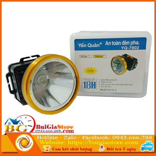 Đèn pin đội đầu 35w yến quân yq-7802