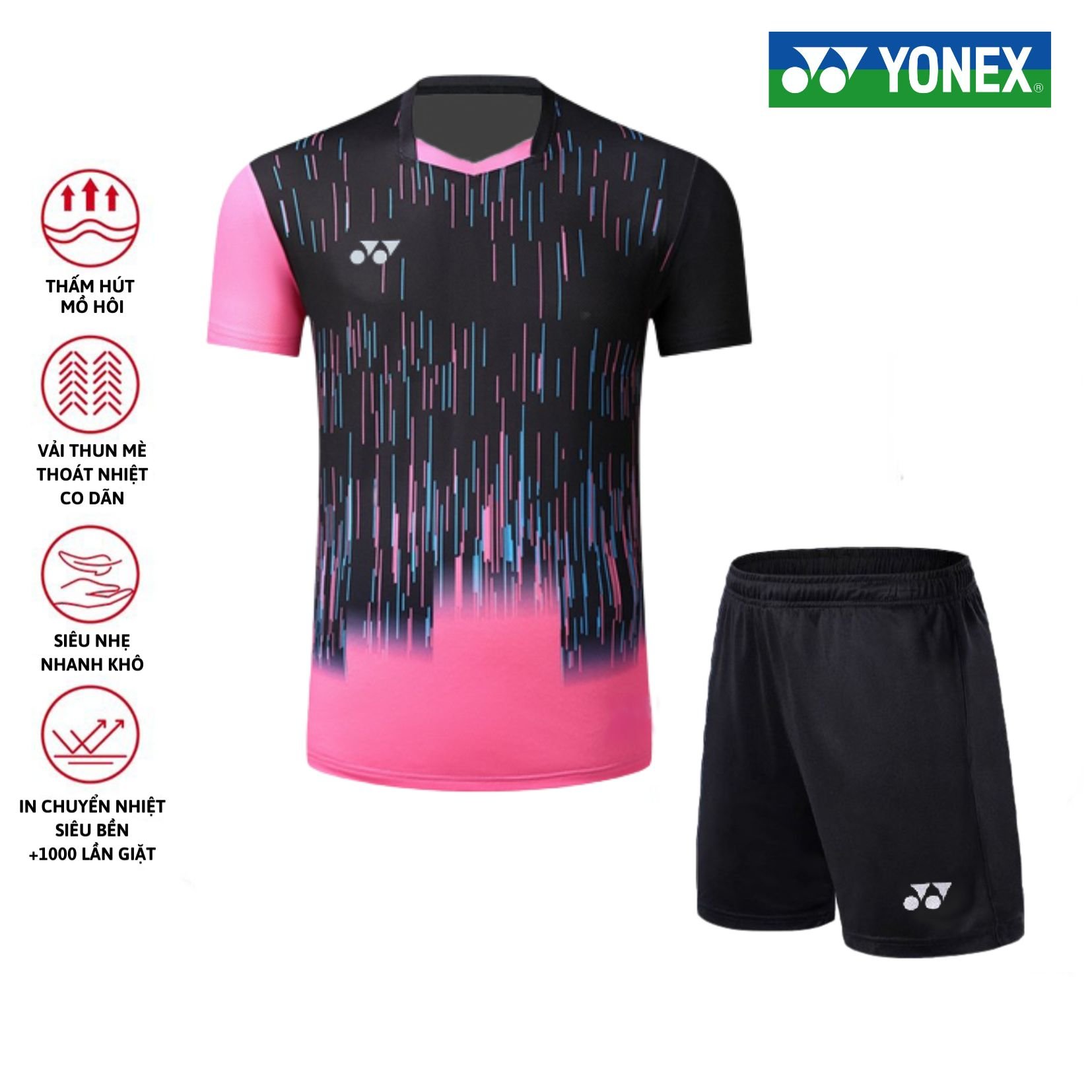 Áo cầu lông, quần cầu lông Yonex chuyên nghiệp mới nhất sử dụng tập luyện và thi đấu cầu lông M2S95