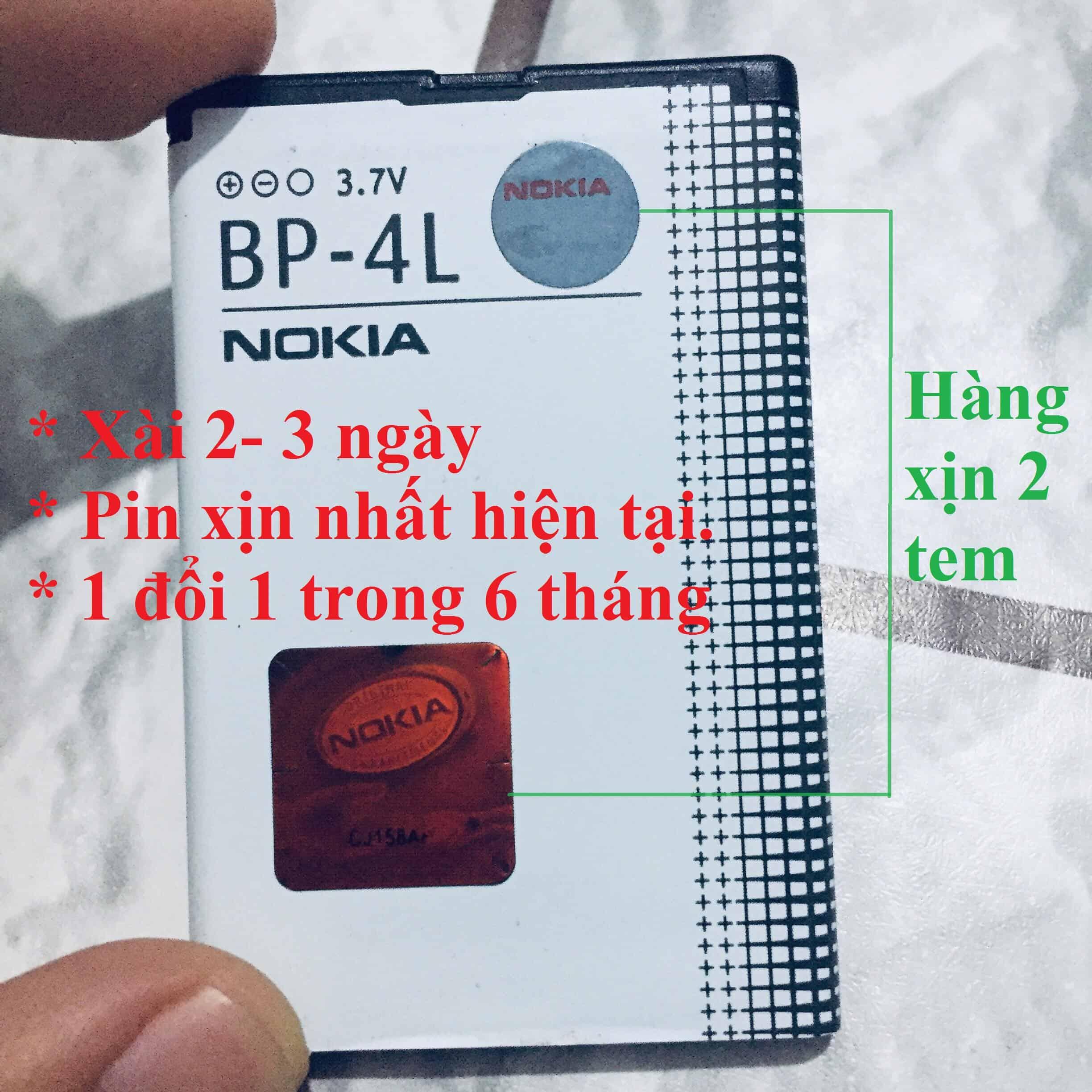 Pin BP-4L loại xịn cho Nokia E72, E71, E63, E90, N810, N97...dung lượng 1500mAh 3.7v