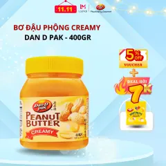 Bơ đậu phộng Creamy Dan D Pak (loại mịn) - Bơ đậu phộng đặc, dùng ăn kiêng, làm bánh, salad, sinh tố, tốt cho sức khoẻ, tiêu chuẩn quốc tế