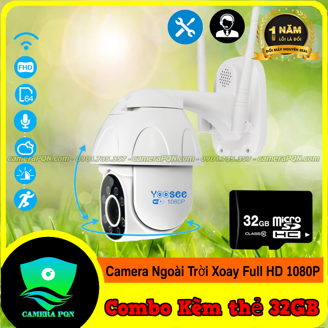Camera Yoosee Ngoài Trời Xoay Siêu sắc nét
