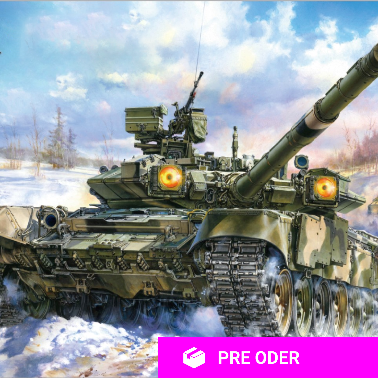 Amusing hobby | bộ kit mô hình xe tăng t90-a mbt | tỷ lệ : 1/35 | full interior kit | mô hình quân sự |