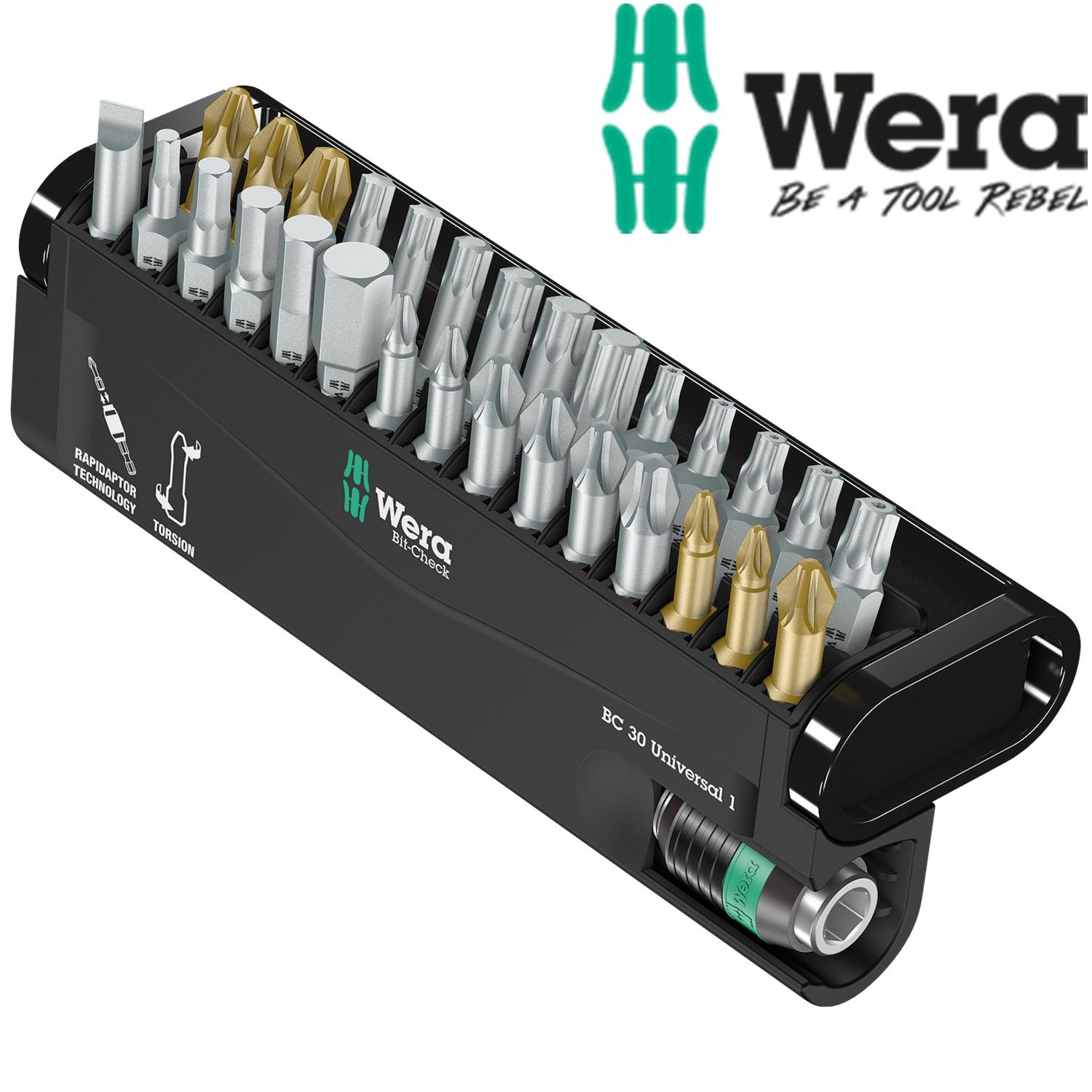 Bộ đầu vít wera 05056440001 bit-check 30 universal 1 gồm 29 chi tiết