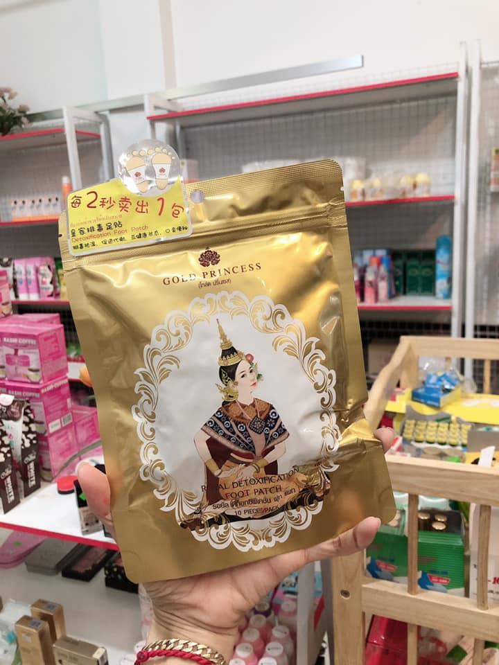 Gói dán thải độc bàn chân thái lan gold princess