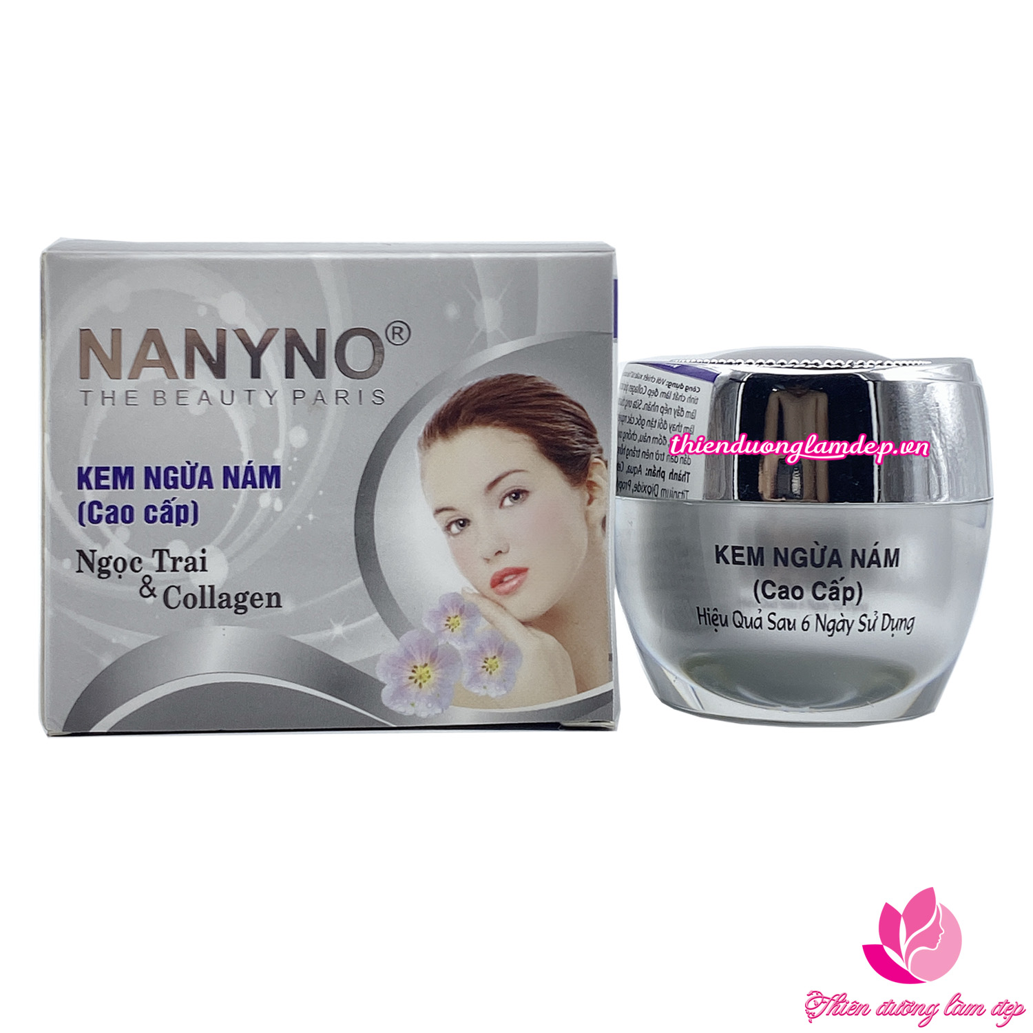 Kem ngừa nám Cao Cấp Ngọc trai và Collagen KEM NANYNO 22g