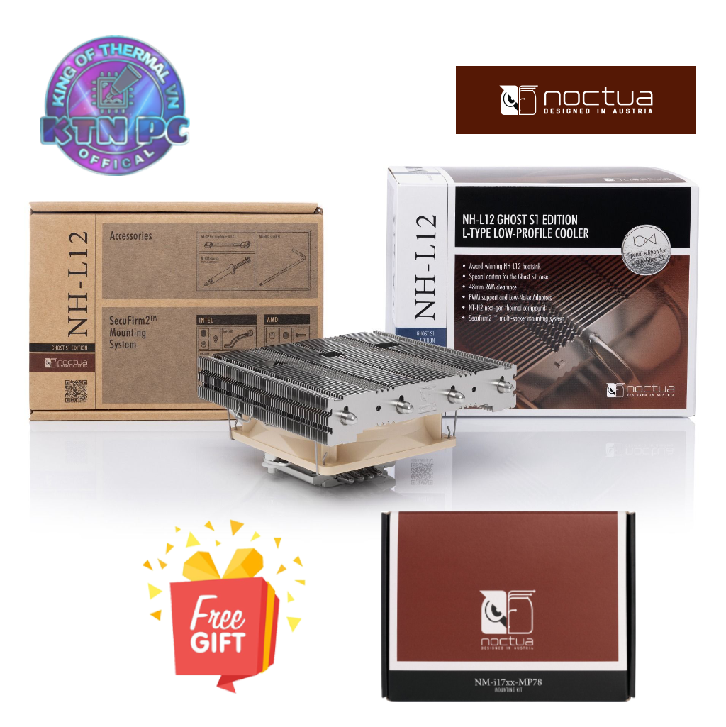 Tản nhiệt khí noctua nh-l12 ghost s1 - hàng chính hãng
