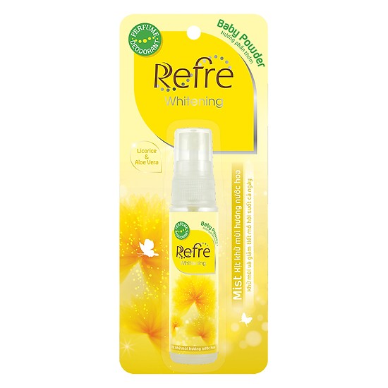 Xịt khử mùi hương nước hoa refre hương phấn thơm 30ml