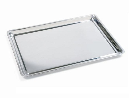 Khay chữ nhật dài inox 22x12x2,5