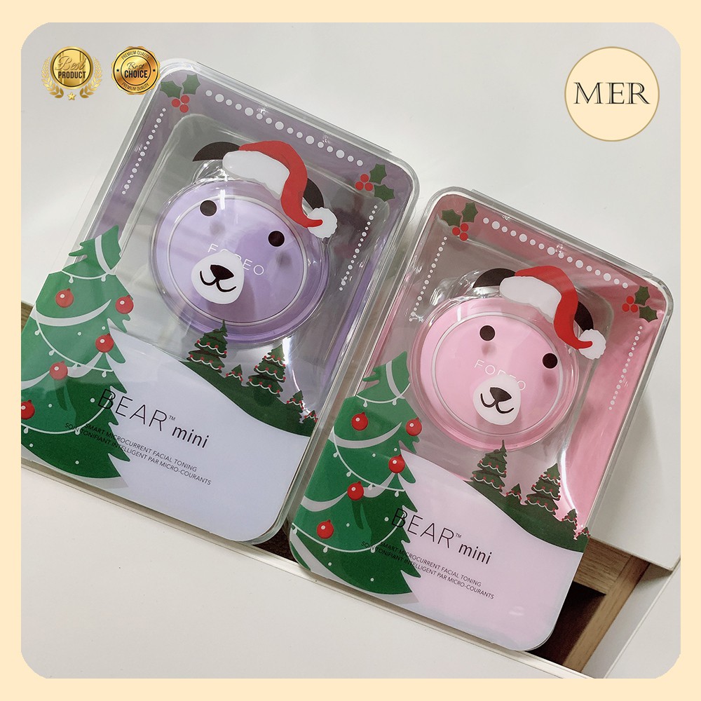 Foreo bear mini - hàng chính hãng bảo hành 24 tháng - 1 đổi 1 - máy massage nâng cơ và đẩy tinh chất dưỡng da