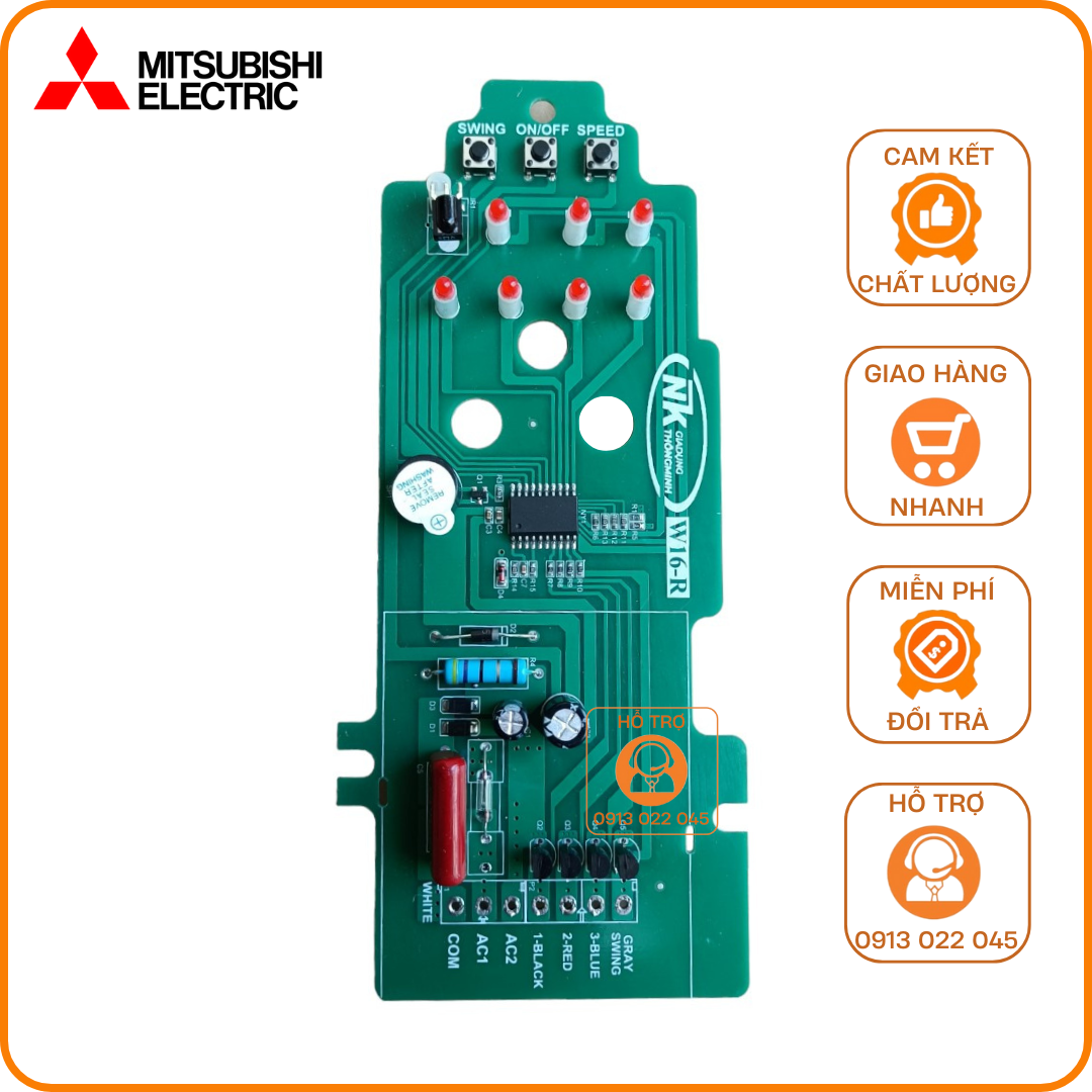 Mạch quạt treo tường Mitsubishi (W16R)