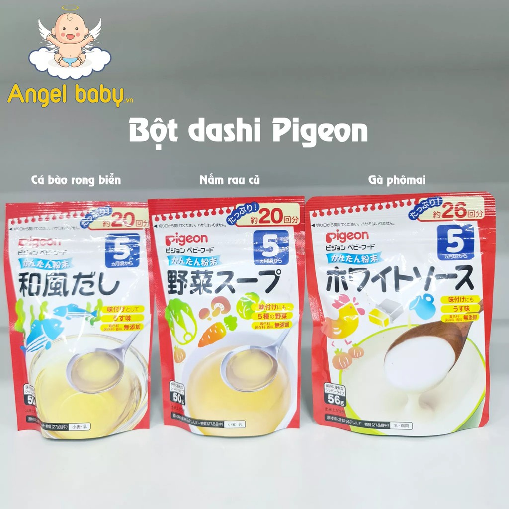 Bột Dashi Pigeon nội địa Nhật cho bé ăn dặm (Date 9/2022)