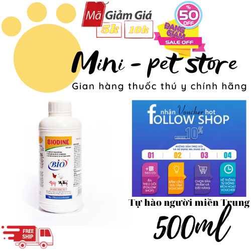 BIO DINE SÁT TRÙNG CHUỒNG TRẠI VẬT DỤNG CHĂN NUÔI - 500ML