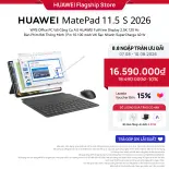 Máy tính bảng HUAWEI MatePad 11.5 S 2026 | Màn Hình Papermatte Siêu Rõ Nét | HUAWEI Notes | Bàn Phím Rời