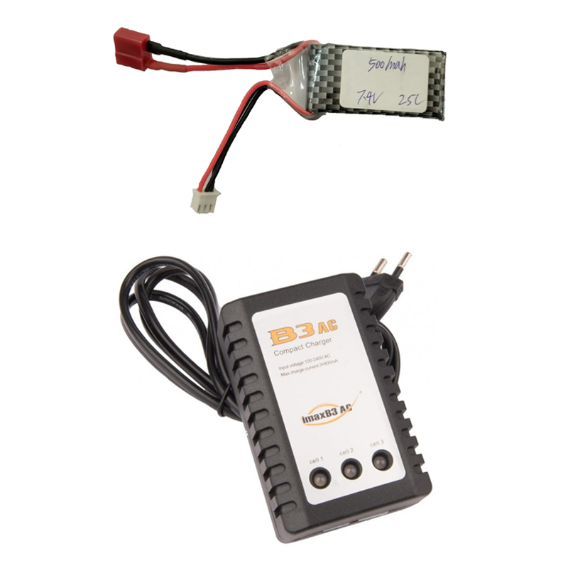 Pin lipo 500mah và bộ sạc pin lipo - atdtech