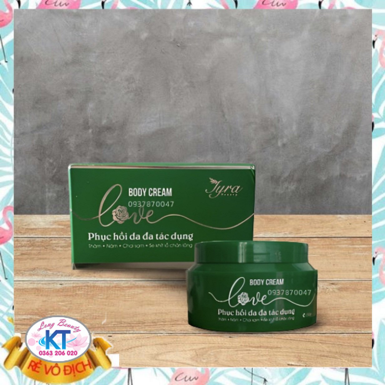 [Chính hãng-Tuyệt Đối] Mỹ Phẩm Thanh Trang - Kem Body Bong da Love Tyra Beauty - Tái Tạo Da Toàn Thân - Kem body