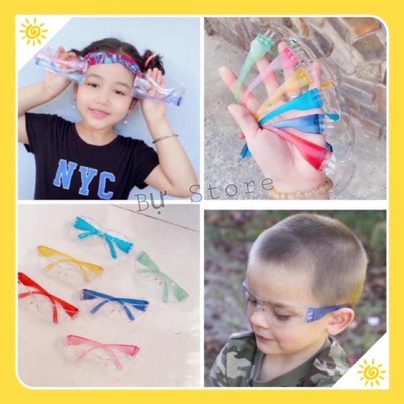 Mắt kính chống bụi cho em bé trai/gái trẻ em
