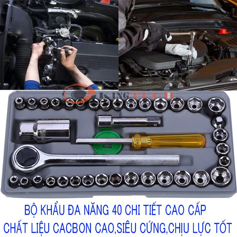 [HCM]Tip van da nangBộ khẩu 40 chi tiết cao cấp siết mở ốc bộ vặn ốc đa năng nhanh chóng tiện lợi sale lớn 50%