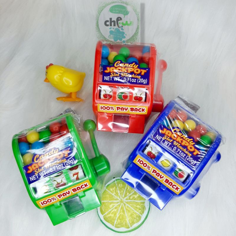 Máy bắn kẹo sổ xố Jackpot Slot machine Kidsmania 20g