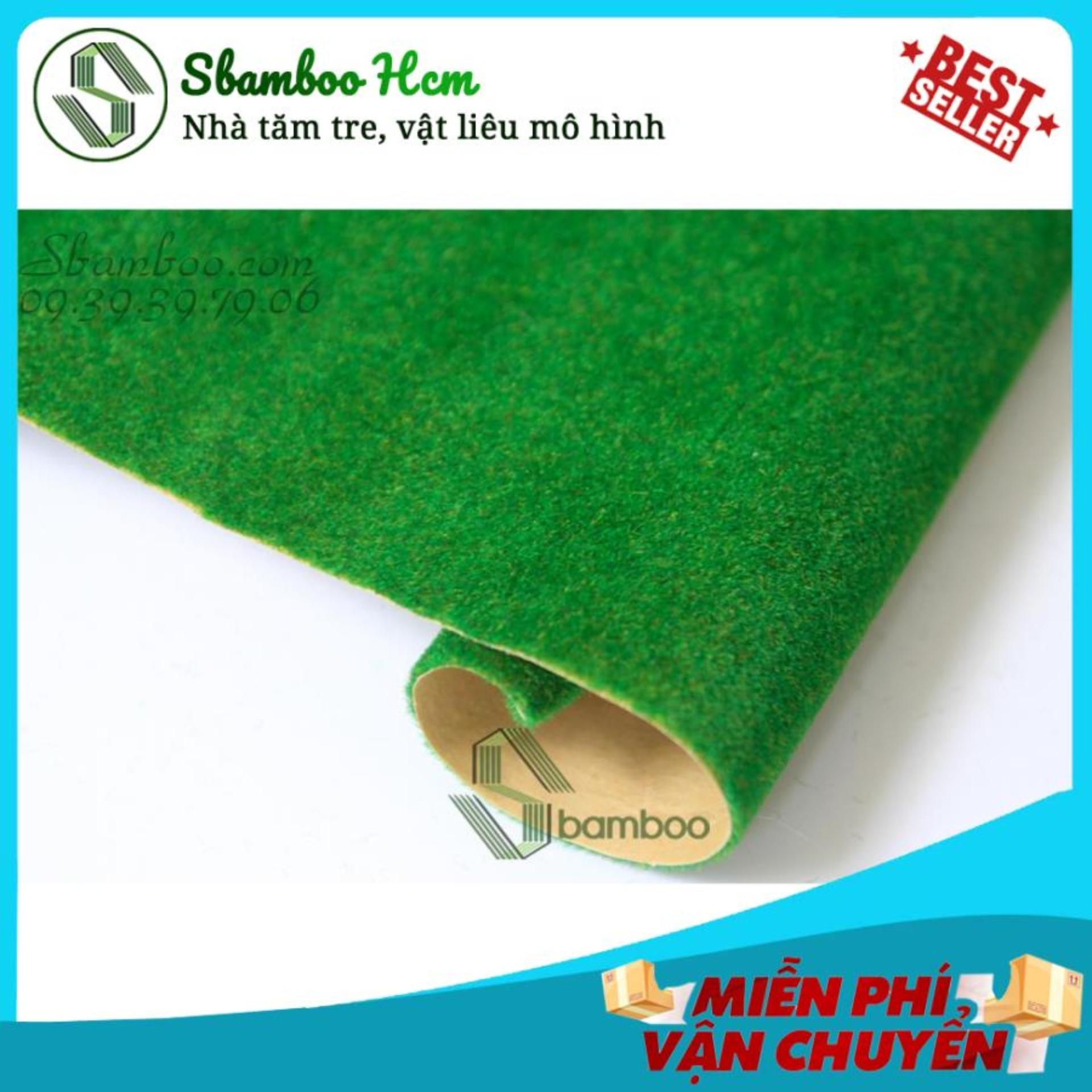 Cỏ thảm trang trí mô hình - nhà tăm tre 30x40 cm dễ dàng dán lên bề mặt tấm đế