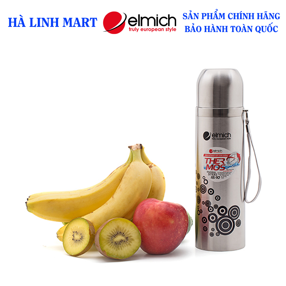 Bình giữ nhiệt elmich inox 304 h5 500ml el-5458 - chai nước giữ nhiệt - 2245458