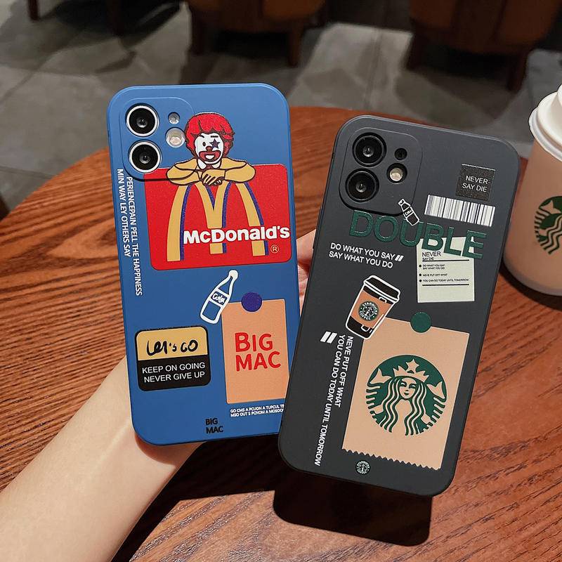 Ốp lưng iphone case iphone Starbucks McDonald's ốp lưng điện thoại ốp iphone 13/12promax 11 / x / xs /xr/xsmax /7p /8p/ 7/8/6/6s -tce